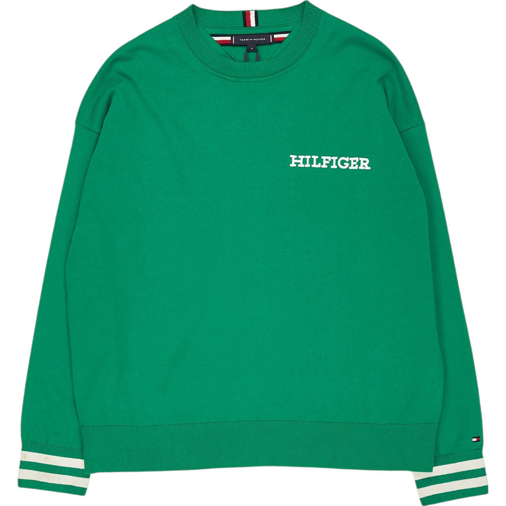 Tommy Hilfiger Green Monotype Tipped Sweatshirt