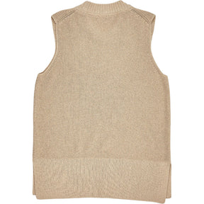 Baukjen Beige Sleeveless Knitted Vest