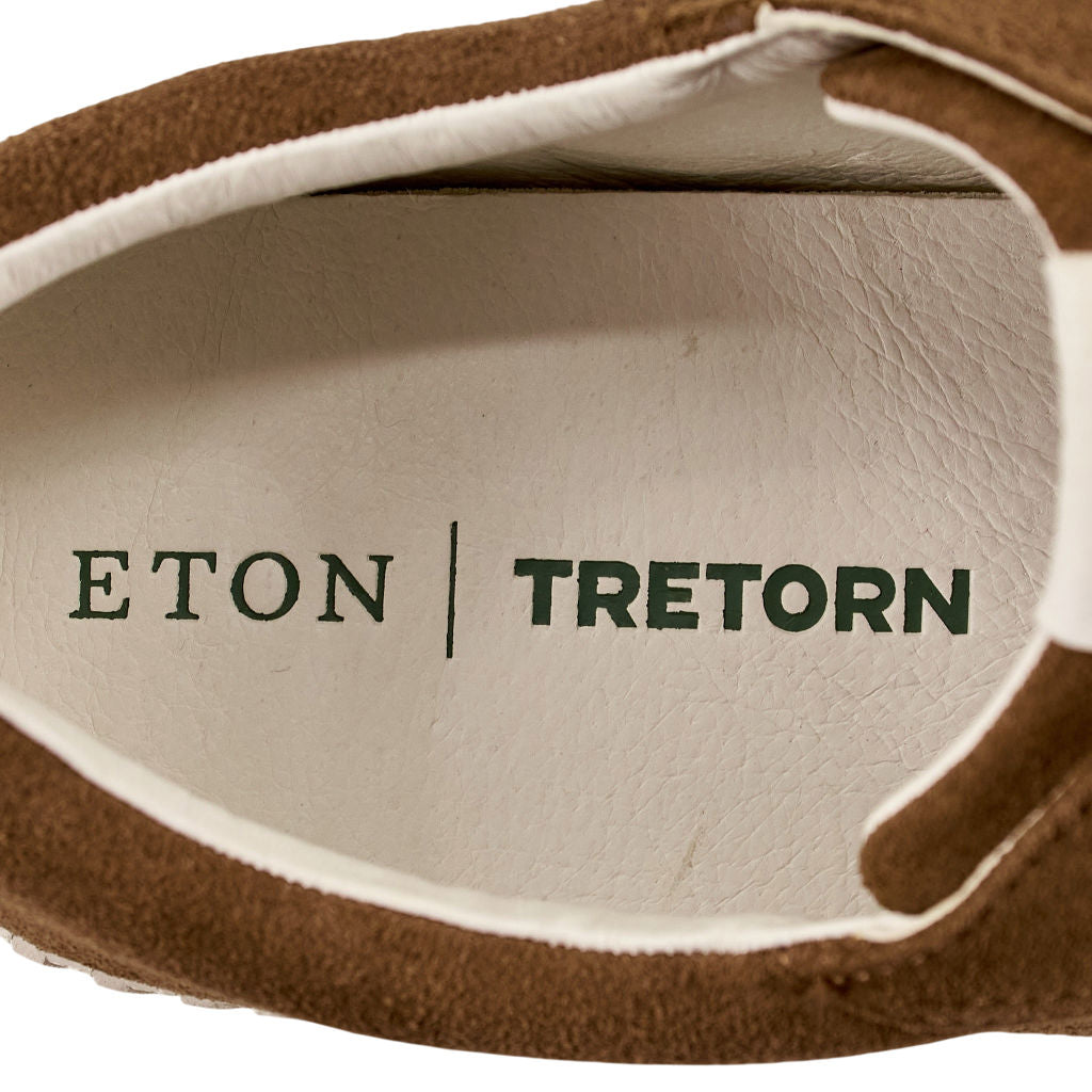 Tretorn Eton Brown Nylite Suede Trainers