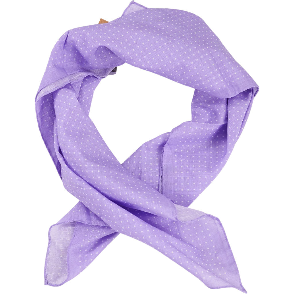 Anderson & Sheppard Purple Polka Dot Neckerchief