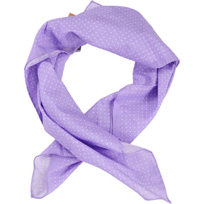 Anderson & Sheppard Purple Polka Dot Neckerchief