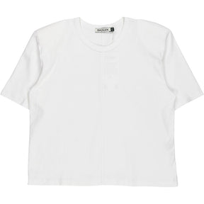 Baukjen White Adeline Organic Shoulder Pad Top