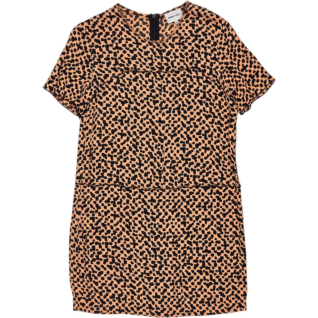 Bimba Y Lola Brown Animal Print Dress