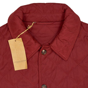 Anderson & Sheppard Burgundy Quilted Jacket