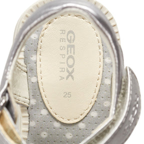 Geox Silver J.Karly Sandals Floral Accents