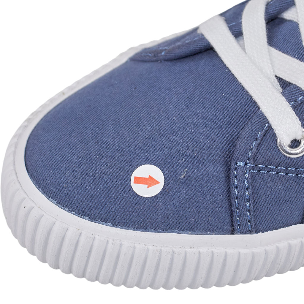 Hush Navy Henley Canvas Trainers