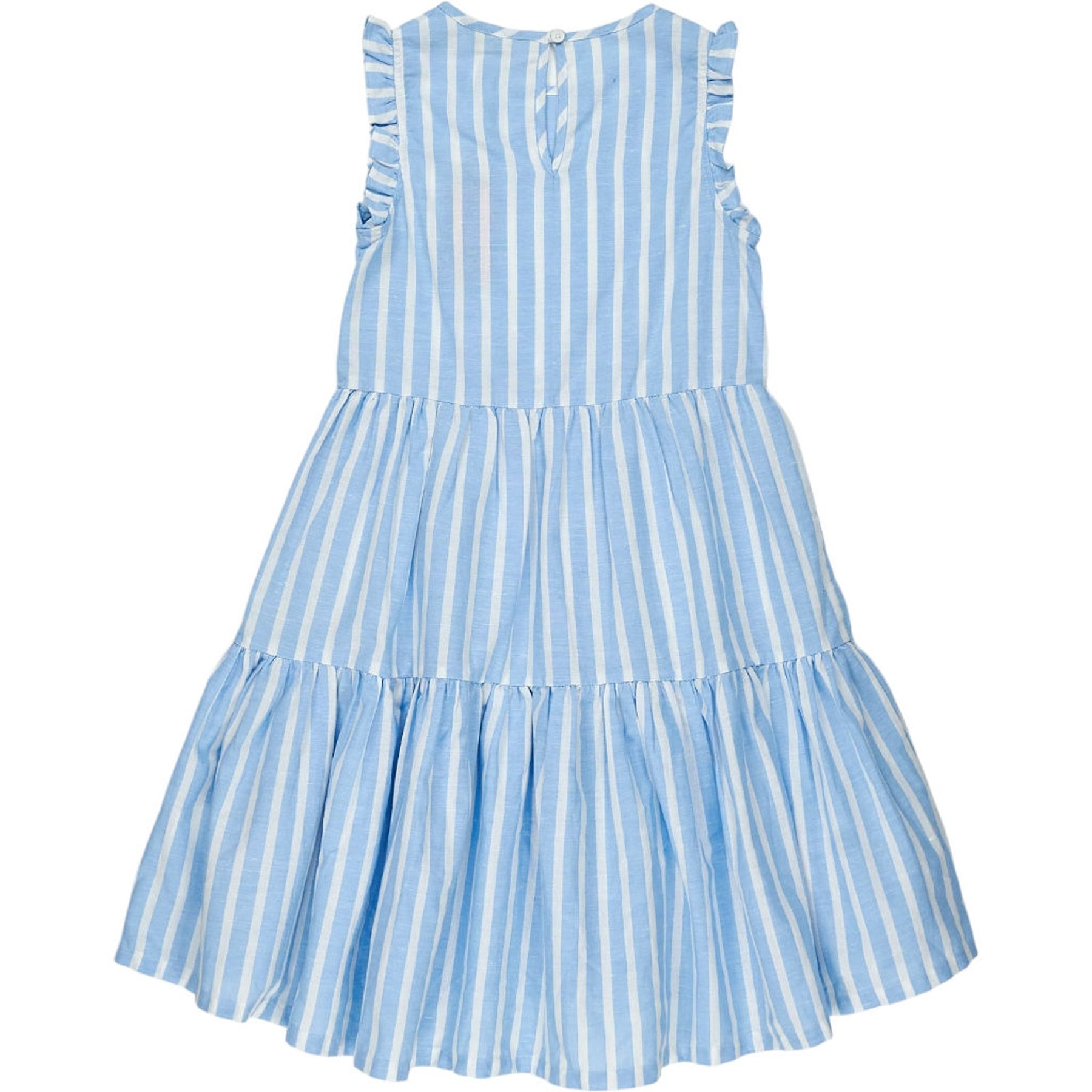 Tommy Hilfiger Blue Striped Ruffle Dress
