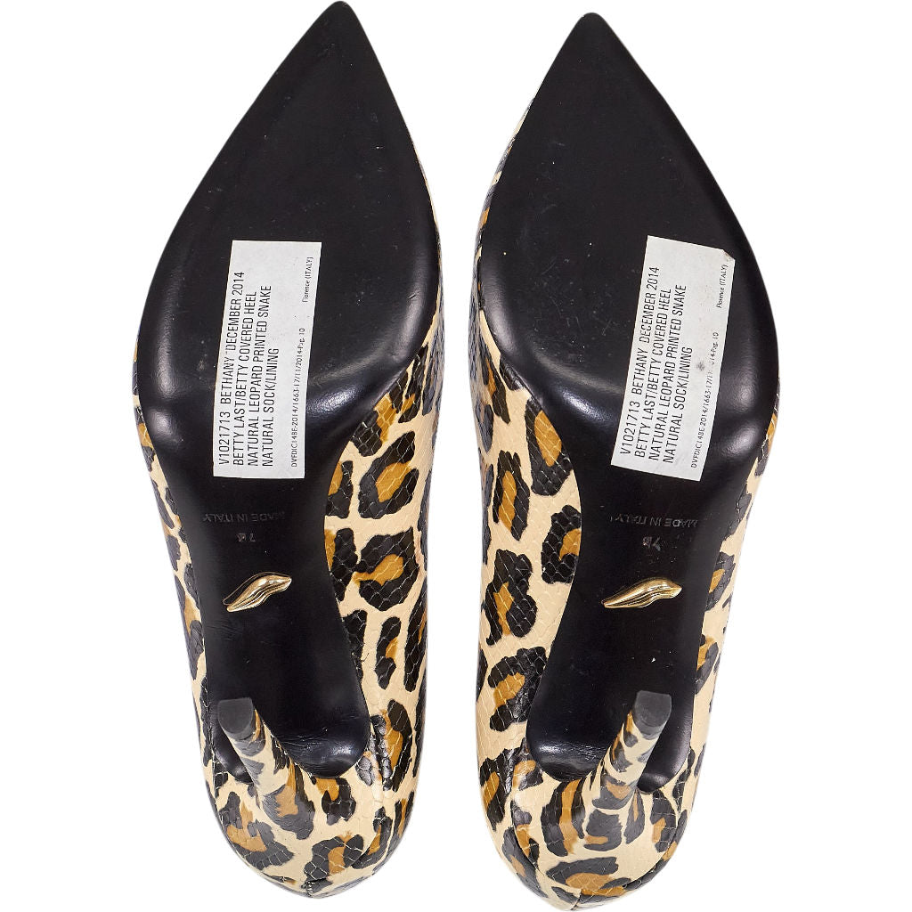 Diane von Furstenberg Leopard Print Heels