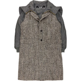 Junya Watanabe Grey Tweed Coat