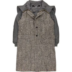 Junya Watanabe Grey Tweed Coat