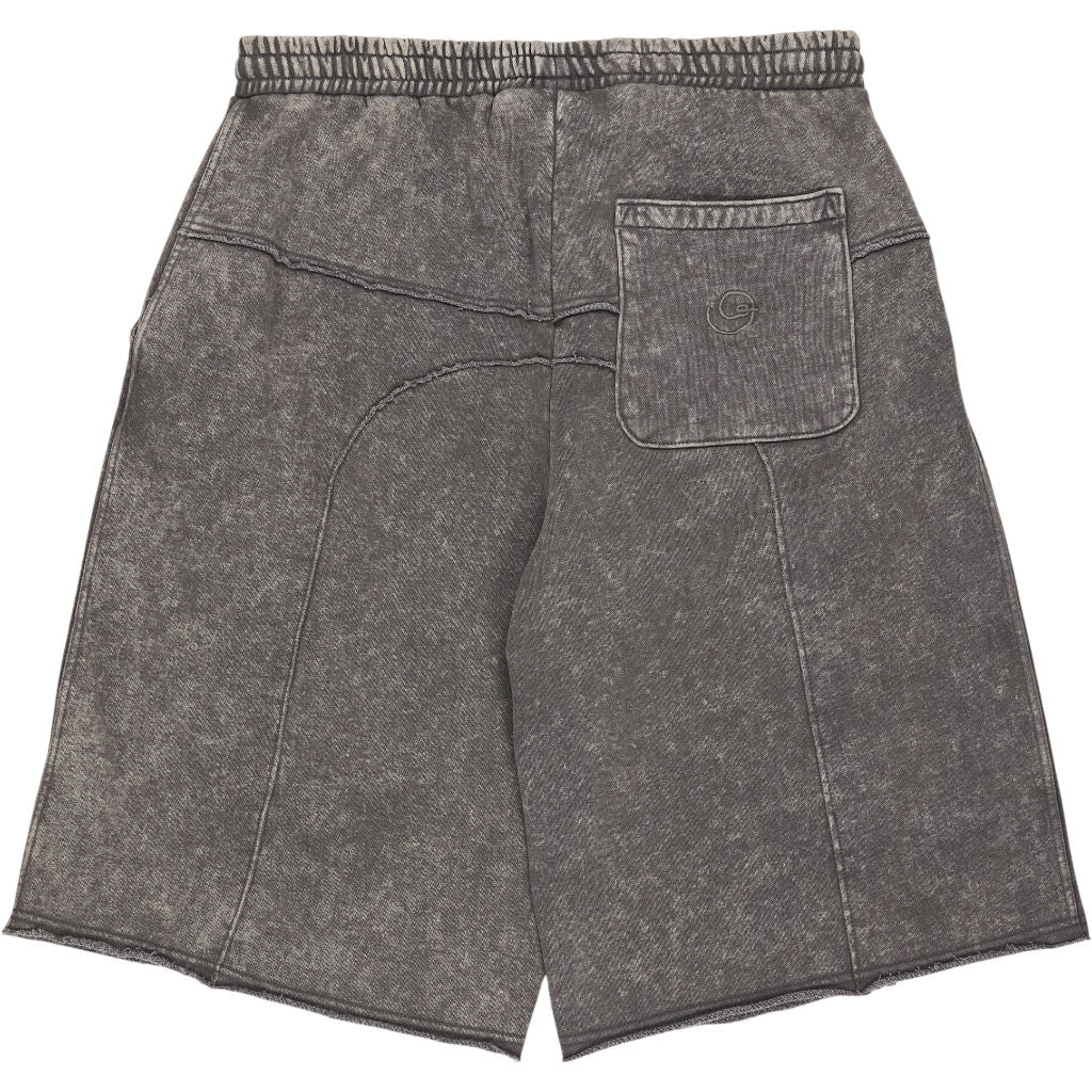 Pull & Bear Grey Acid Wash Shorts