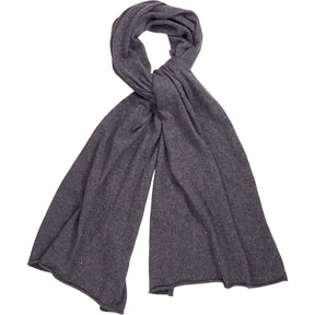 Tahari Grey Beaded Scarf