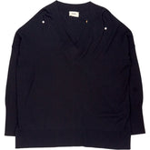 Hush Black Bonnie Relaxed V Jumper