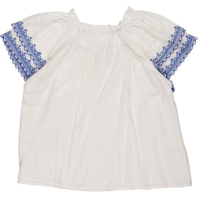 Bonté White Meile Top Embroidered