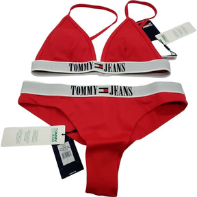 Tommy Jeans Red Bikini Set