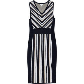 New York & Company Striped Knit Dress