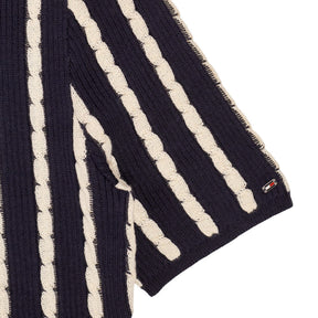 Tommy Hilfiger Navy Stripe Polo Dress