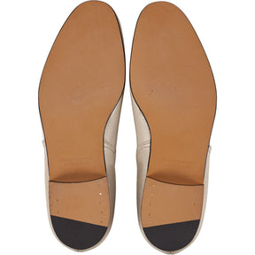 Bowhill & Elliott Beige Leather Street Slippers