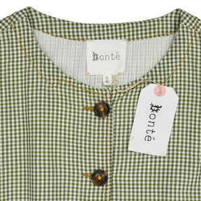 Bonté Green Check Bright Waistcoat