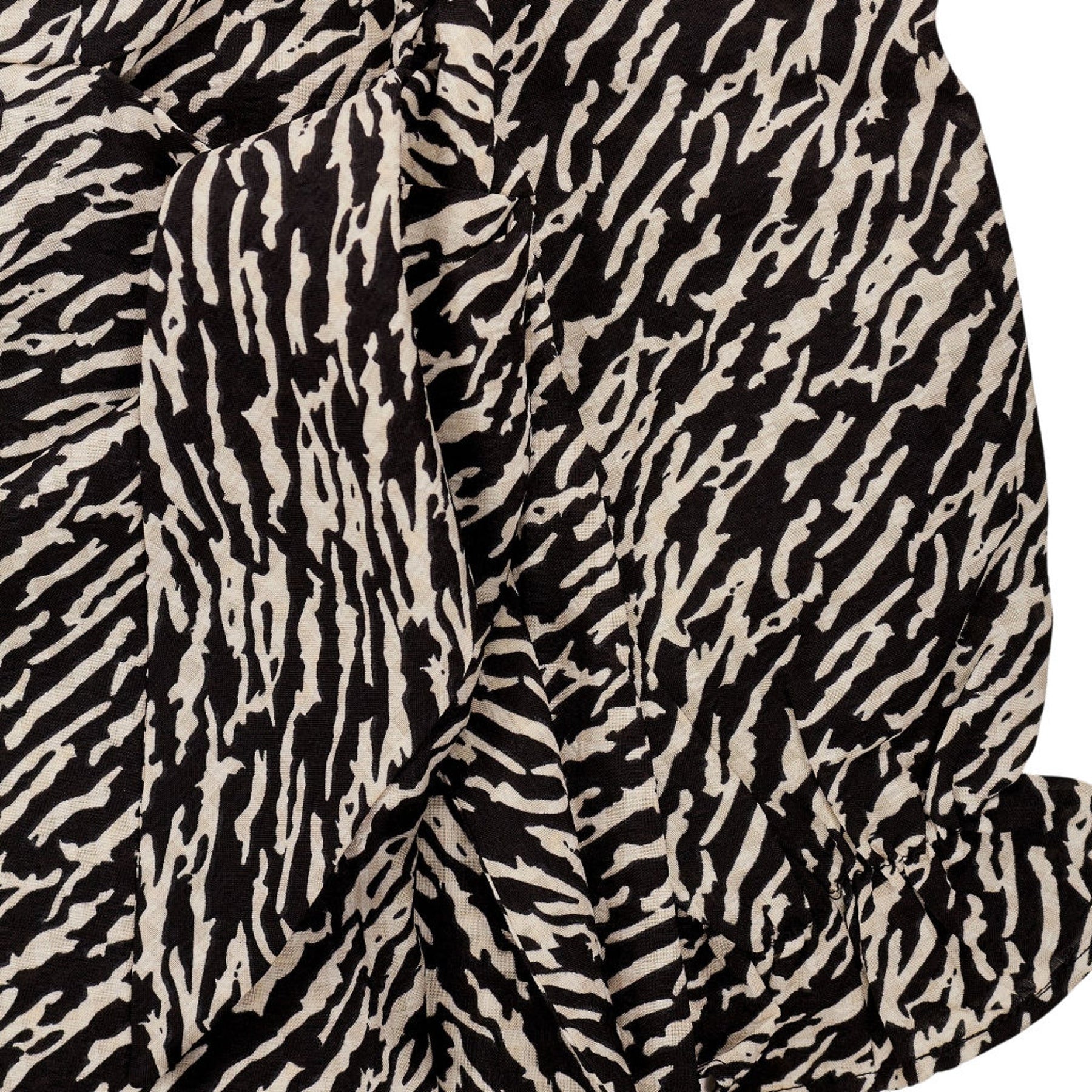 Jovonna Black and White Patterned Dress