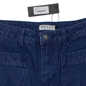 Motel Blue Cotton Denim Jeans