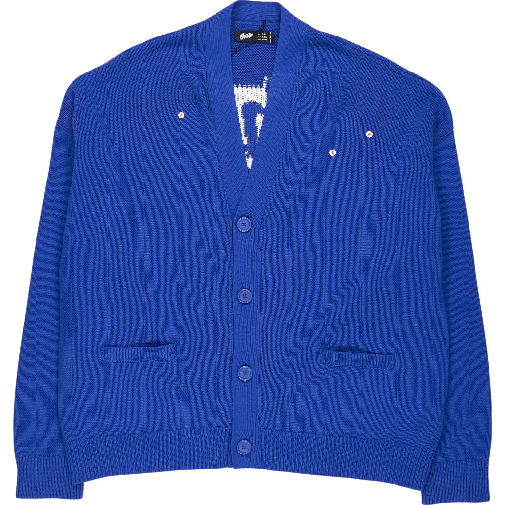 Pull & Bear Blue Cotton Cardigan