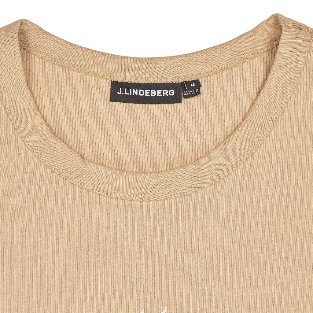 J.Lindeberg Beige Cotton T-Shirt