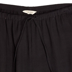 Hush Black Viscose Wide Leg Trousers