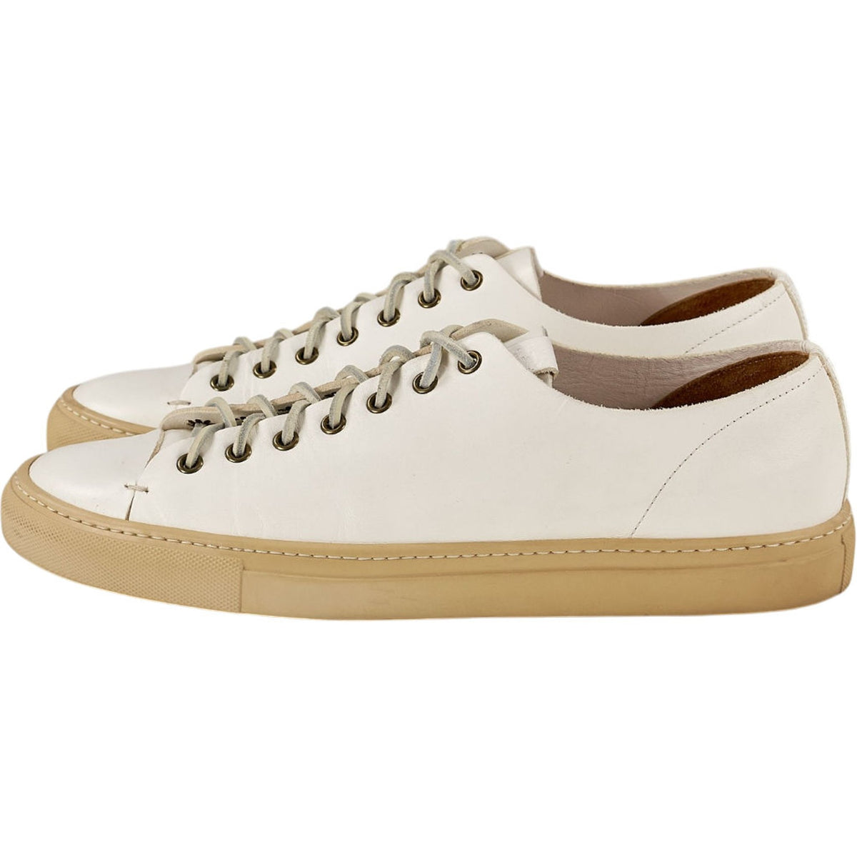 Buttero White Vinci Leather Trainers