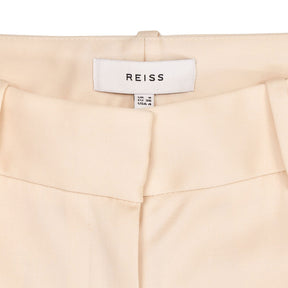 Reiss Cream Wool Blend Trousers