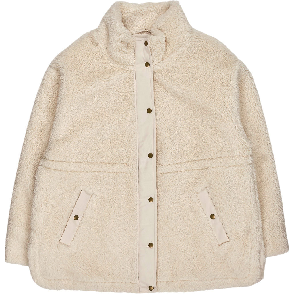 Lands' End Cream Teddy Jacket