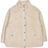 Lands' End Cream Teddy Jacket