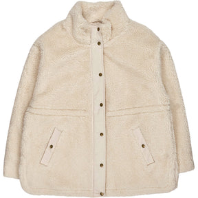 Lands' End Cream Teddy Jacket