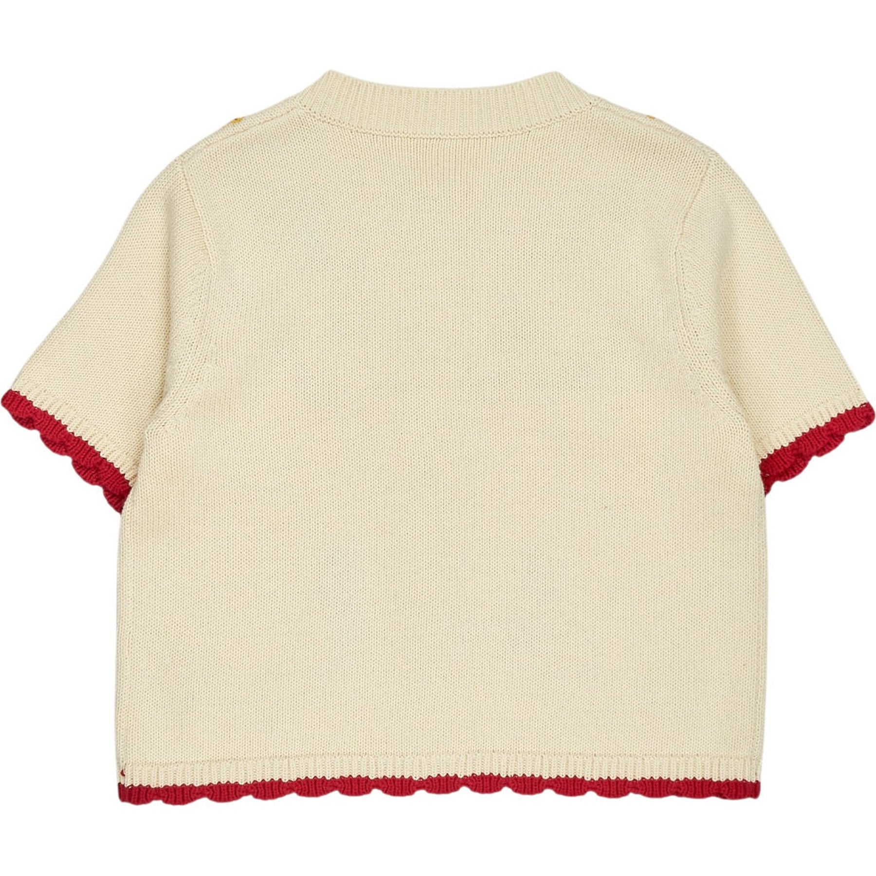 OMNES Cream Floral Knit Cardigan