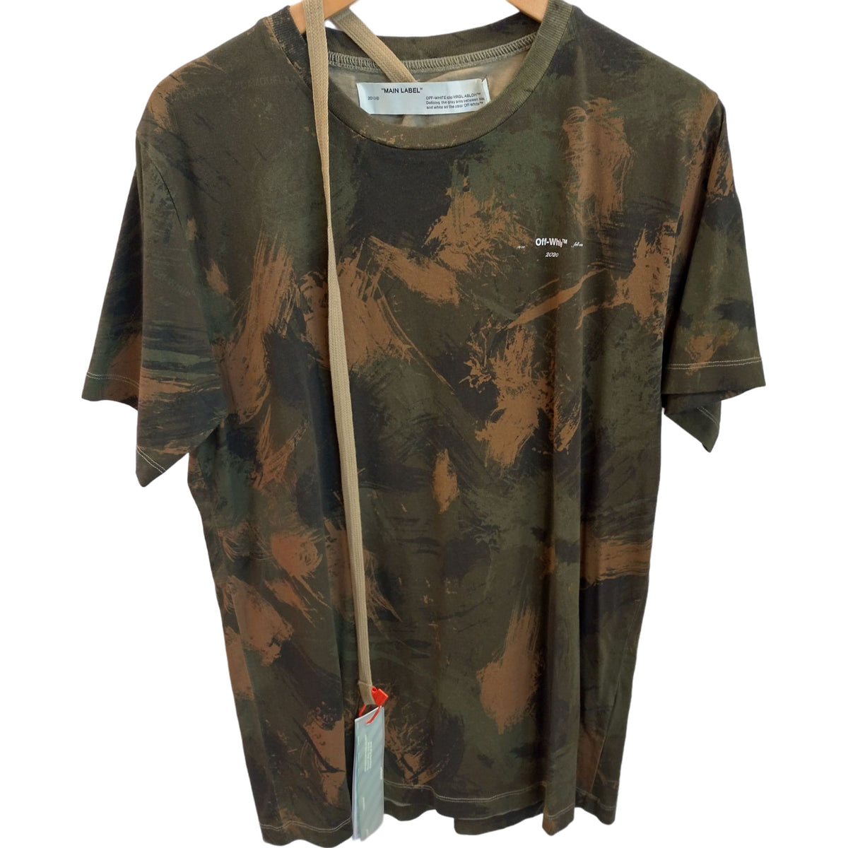 Off-White Multi Abstract Print Cotton T-Shirt