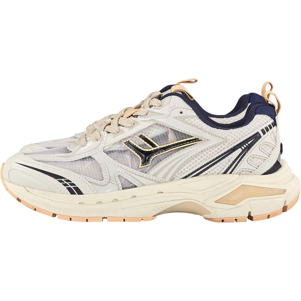 Often Pull & Bear Cream Navy Trainers