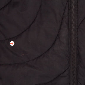 Billabong Black Quilted Jacket with Faux Fur Hood