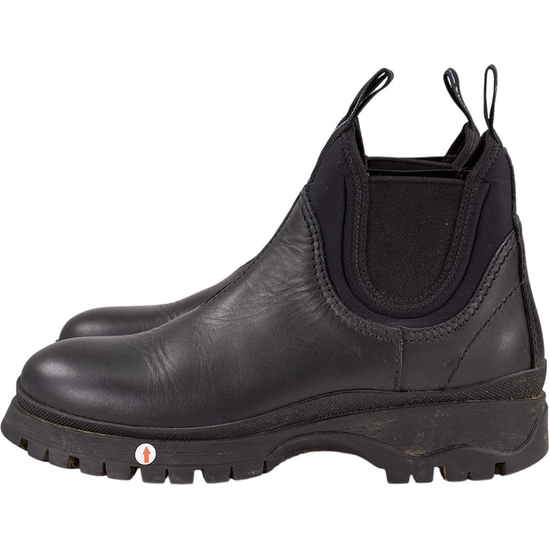 Prada Black Leather Ankle Boots
