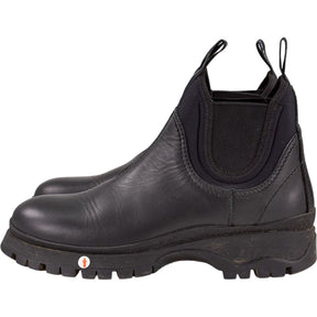 Prada Black Leather Ankle Boots