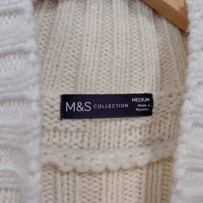 M&S Cream Cable Knit Jumper