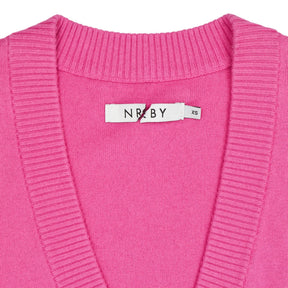 NRBY Pink Sleeveless V-Neck Vest