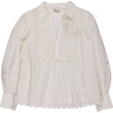 WYSE White Cotton Blouse