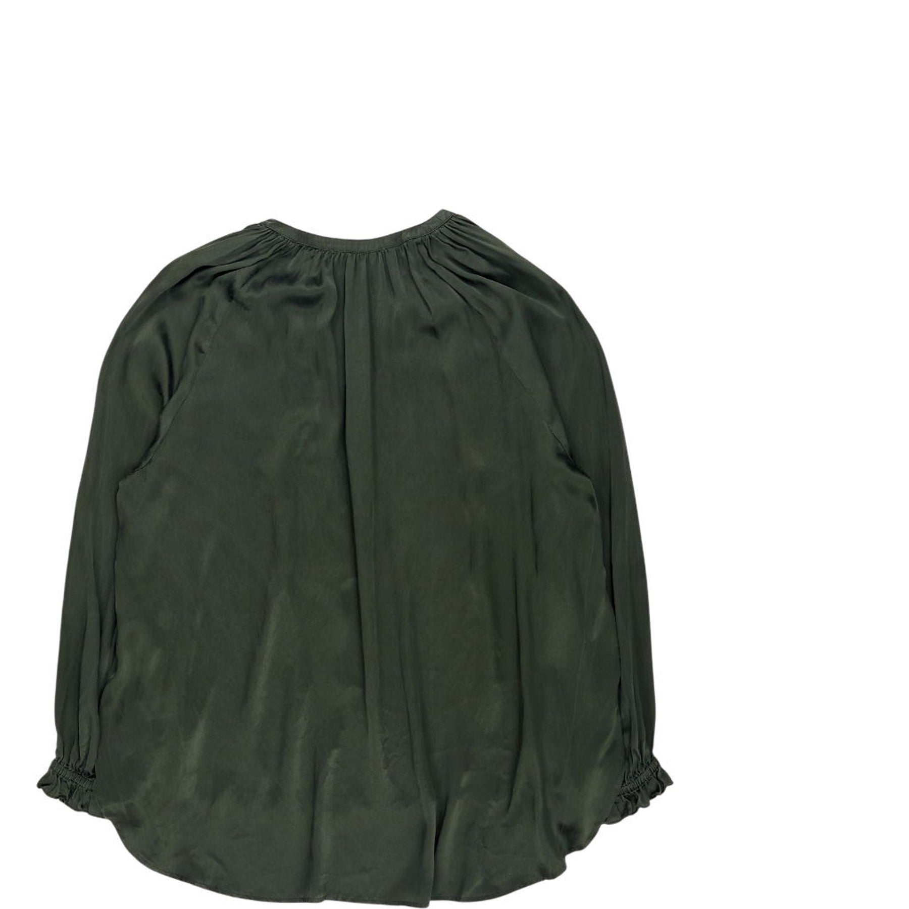 NRBY Green Silk Blouse