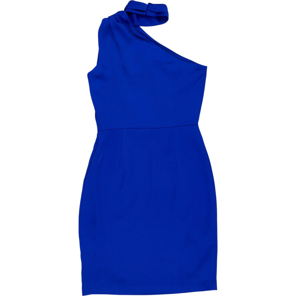 Reiss Blue One-Shoulder Ennie Dress