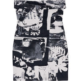 Motel Grey Suriah Photo Collage Dress