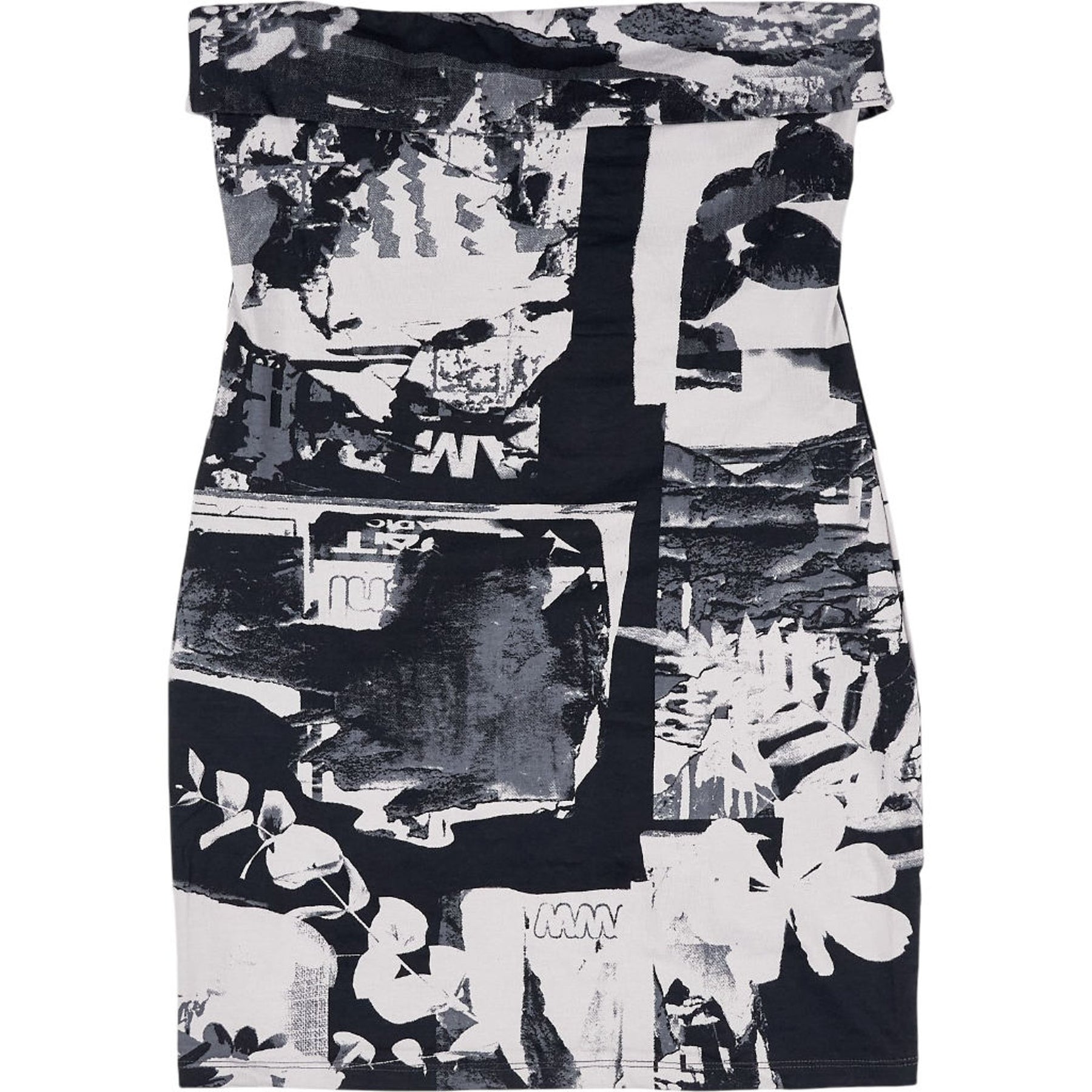 Motel Grey Suriah Photo Collage Dress