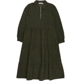 Baukjen Khaki Jean Organic Corduroy Midi Dress