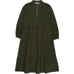 Baukjen Khaki Jean Organic Corduroy Midi Dress