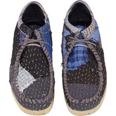 By Walid Patchwork Trainers Blue