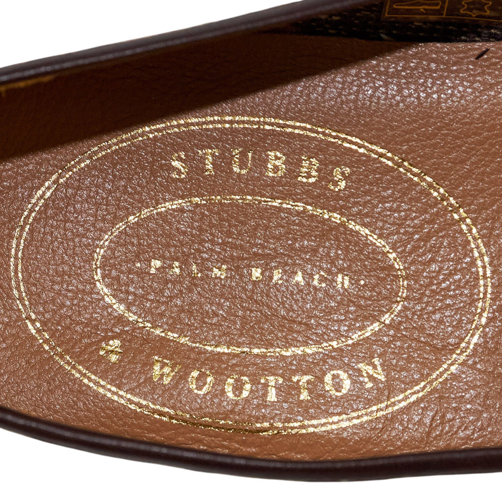 Stubbs & Wootton Brown Patterned Loafers